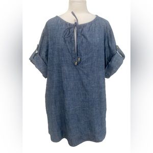 Tory Burch Blue Mini Dress